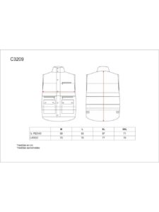 WorkTeam Chaleco Multibolsillos de Alta Visibilidad con Cintas Reflectantes Hombre