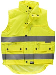 WorkTeam Chaleco Multibolsillos de Alta Visibilidad con Cintas Reflectantes Hombre