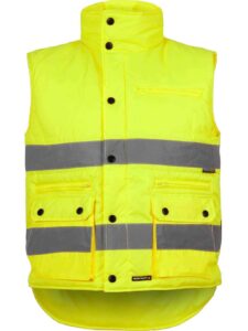 WorkTeam Chaleco Multibolsillos de Alta Visibilidad con Cintas Reflectantes Hombre