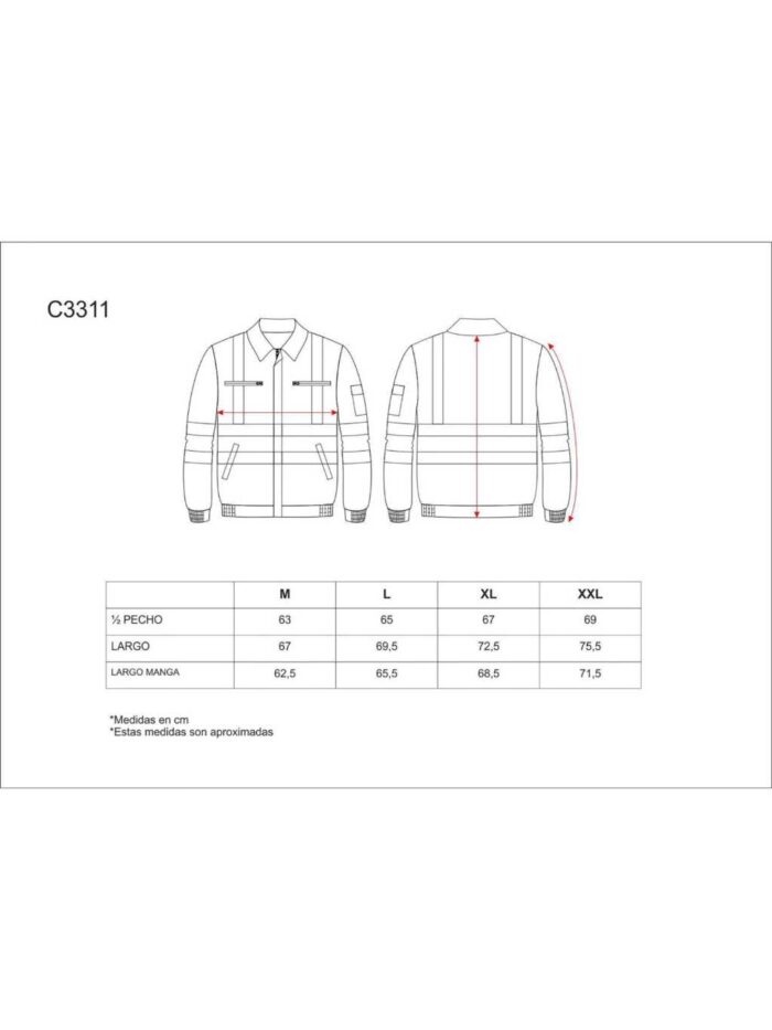WorkTeam Cazadora combinada alta visibilidad con cintas reflectantes. EN471. Hombre