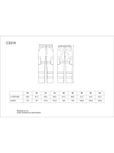 WorkTeam Pantalón Combinado Alta Visibilidad con Cintas Reflectantes. EN471. Hombre