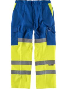 WorkTeam Pantalón Combinado Alta Visibilidad con Cintas Reflectantes. EN471. Hombre