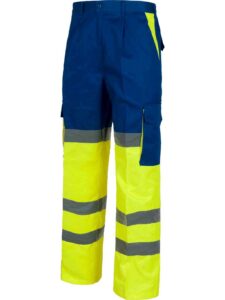 WorkTeam Pantalón Combinado Alta Visibilidad con Cintas Reflectantes. EN471. Hombre