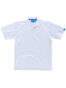 Workteam Polo Trabajo ANTIBACTERIANO, Manga Corta, Cierre de Velcro, 100% algodón . Ideal Alimentación, Laboratorio, Sanidad, etc. Unisex - Imagen 2