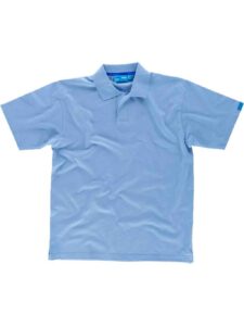 Workteam Polo Trabajo ANTIBACTERIANO, Manga Corta, Cierre de Velcro, 100% algodón . Ideal Alimentación, Laboratorio, Sanidad, etc. Unisex