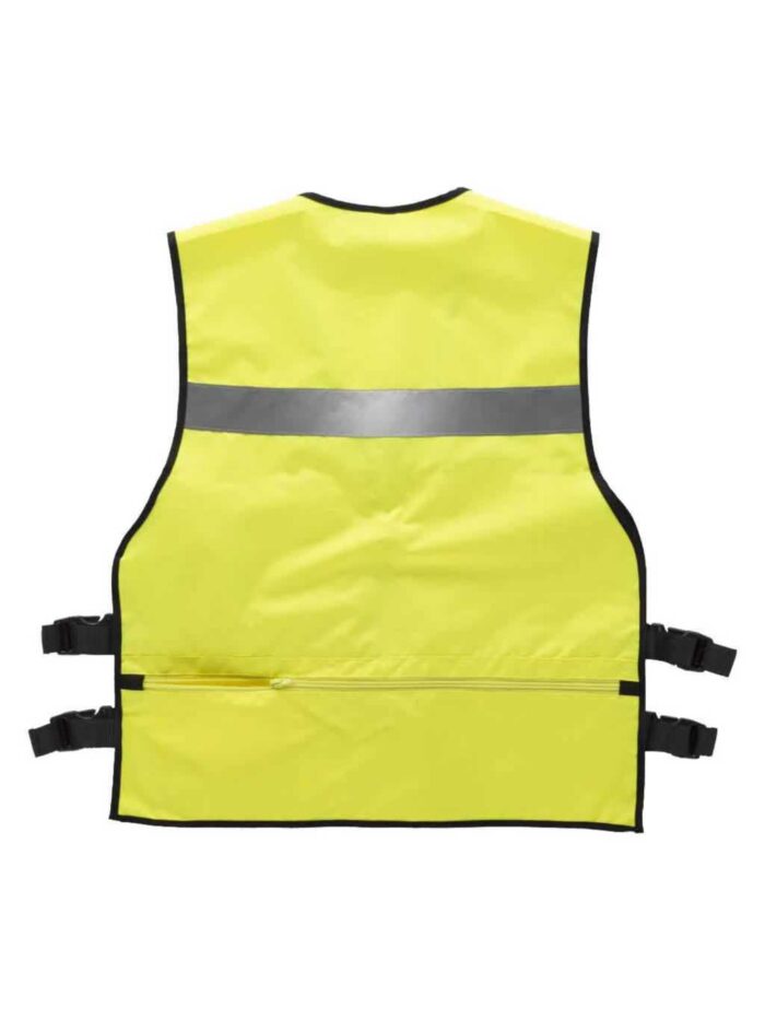 WorkTeam Chaleco de Alta Visibilidad con ajustes Laterales, Multibolsillos, Dos Cintas Reflectantes. - Imagen 7