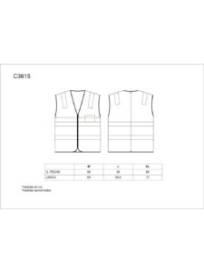 WorkTeam Chaleco Bicolor con Cierre de Cremallera y Cintas de Alta Visibilidad. EN ISO 20471:2013 Hombre