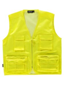 WorkTeam Chaleco tipo Safari de ALTA VISIBILIDAD. Unisex