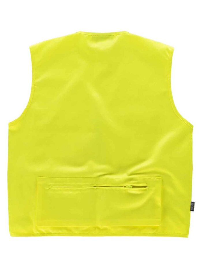 WorkTeam Chaleco tipo Safari de ALTA VISIBILIDAD. Unisex