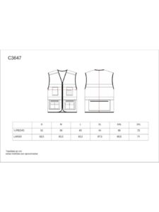 WorkTeam Chaleco tipo Safari de ALTA VISIBILIDAD con Cintas Reflectantes. Unisex