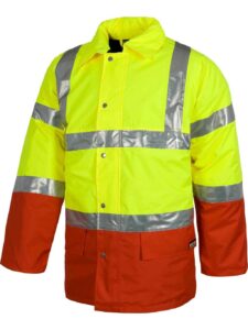 WorkTeam Parka Trabajo combinada Alta Visibilidad, Abrigo con Cintas Reflectantes. EN471. Unisex - Imagen 2
