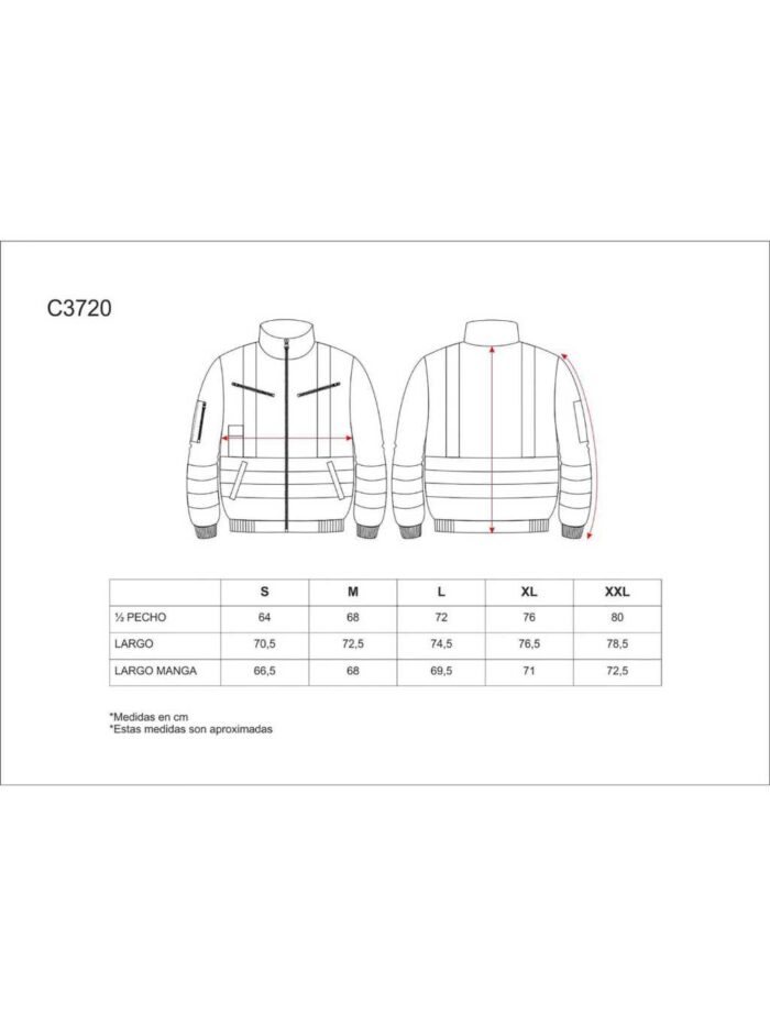 WorkTeam Cazadora Piloto alta visibilidad con cintas reflectantes. Mangas desmontables. EN471. Hombre