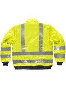 WorkTeam Cazadora Piloto alta visibilidad con cintas reflectantes. Mangas desmontables. EN471. Hombre