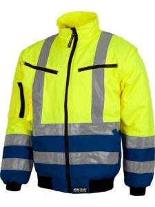 WorkTeam Cazadora Piloto combinada alta visibilidad con cintas reflectantes. Mangas desmontables. EN471. Hombre - Imagen 2