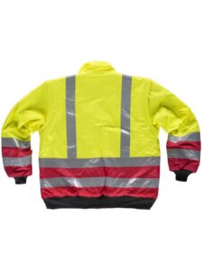 WorkTeam Cazadora Piloto combinada alta visibilidad con cintas reflectantes. Mangas desmontables. EN471. Hombre