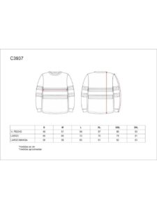 WorkTeam Camiseta Manga Larga, Cuello Redondo, ALTA VISIBILIDAD, Cintas Reflectantes combinadas. Unisex