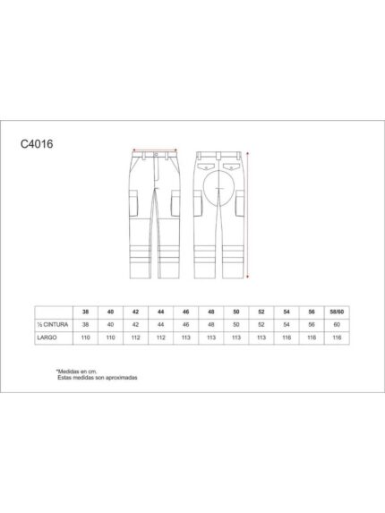 WorkTeam Pantalón sin Elástico con Refuerzos, Multibolsillos y 2 Cintas Reflectantes. Hombre