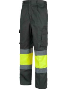 WorkTeam Pantalón Trabajo con 2 cintas de alta visibilidad y reflectante, refuerzos y multibolsillos. EN471. UNISEX - Imagen 10
