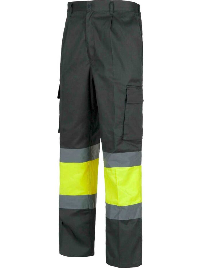 WorkTeam Pantalón Trabajo con 2 cintas de alta visibilidad y reflectante, refuerzos y multibolsillos. EN471. UNISEX - Imagen 10