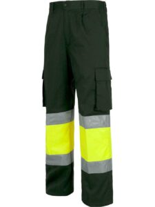 WorkTeam Pantalón Trabajo con 2 cintas de alta visibilidad y reflectante, refuerzos y multibolsillos. EN471. UNISEX - Imagen 6