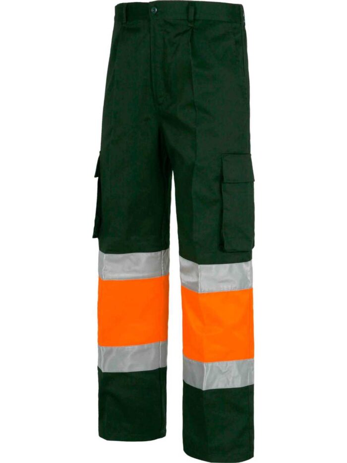 WorkTeam Pantalón Trabajo con 2 cintas de alta visibilidad y reflectante, refuerzos y multibolsillos. EN471. UNISEX - Imagen 7
