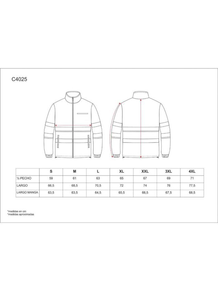 WorkTeam Polar Bicolor Alta Visibilidad, Cierre de Cremallera, 2 Cintas Reflectantes en Pecho, Espalda y Mangas. Unisex