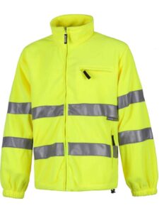 WorkTeam Forro Polar Alta Visibilidad Cierre de Cremallera, 2 Cintas en Pecho, Espalda y Mangas. EN ISO 20471:2013 Unisex