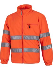 WorkTeam Forro Polar Alta Visibilidad Cierre de Cremallera, 2 Cintas en Pecho, Espalda y Mangas. EN ISO 20471:2013 Unisex - Imagen 2