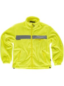WorkTeam Forro Polar Alta Visibilidad con Cremallera y Cintas Reflectantes. Unisex