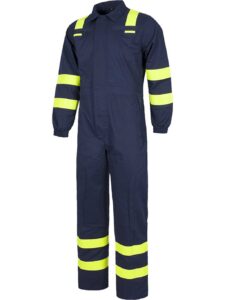 WorkTeam Buzo Ignífugo y Antiestático, con Cintas. EN11611, EN11612, EN1149. Hombre