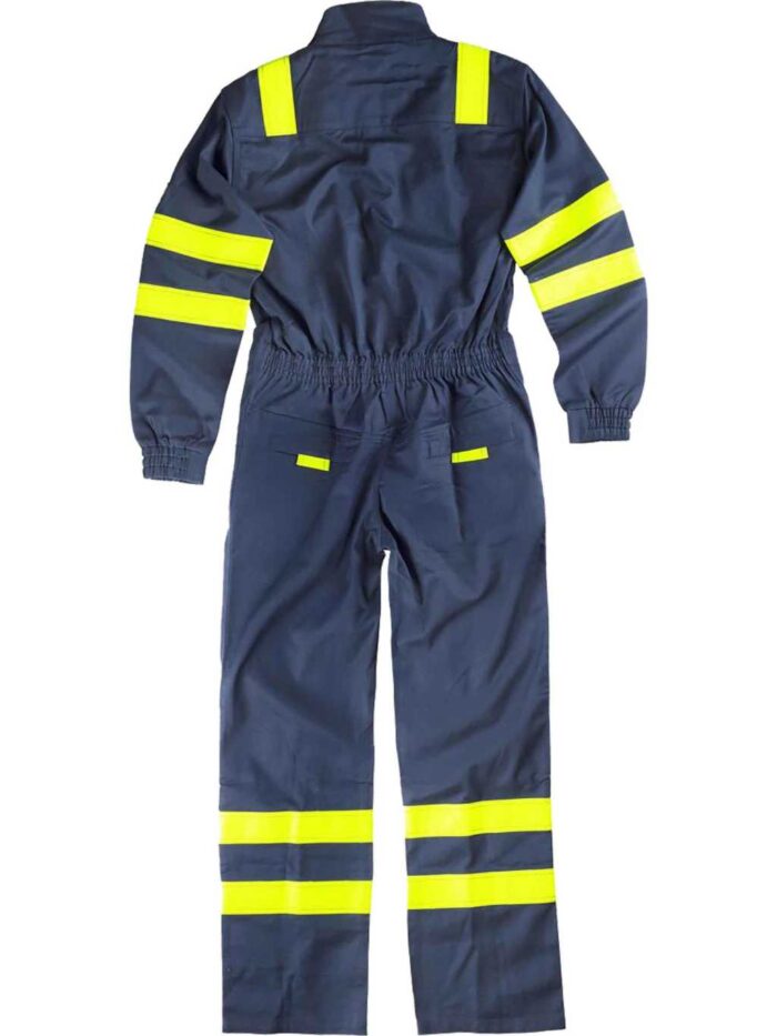 WorkTeam Buzo Ignífugo y Antiestático, con Cintas. EN11611, EN11612, EN1149. Hombre