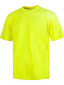 Workteam Camiseta de Alta Visibilidad de Manga Corta en poliéster. Tacto algodón.