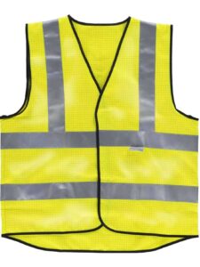 WorkTeam Chaleco ANTIESTÁTICO de Alta Visibilidad con Cintas Reflectantes. Protección Contra la Llama. Unisex