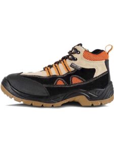 Work Team Bota de seguridad, trabajo, antiestática, resistente al deslizamiento, perforación, hidrocarburos y absorción de agua,  puntera antiimpactos. Detalles reflect y de alta visibilidad. Unisex