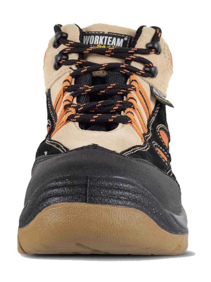 Work Team Bota de seguridad, trabajo, antiestática, resistente al deslizamiento, perforación, hidrocarburos y absorción de agua,  puntera antiimpactos. Detalles reflect y de alta visibilidad. Unisex