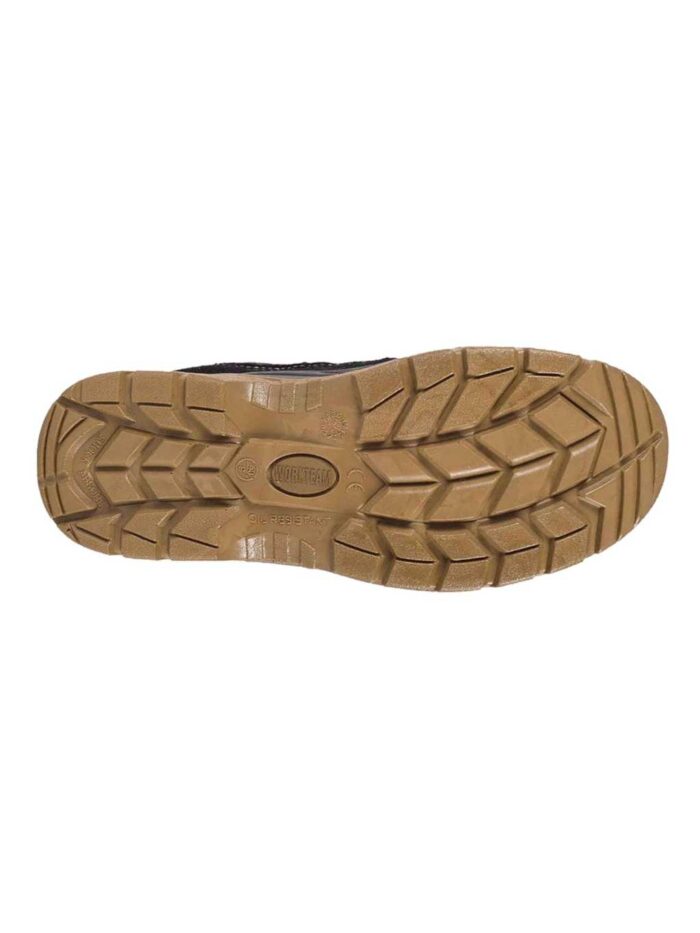 Work Team Bota de seguridad, trabajo, antiestática, resistente al deslizamiento, perforación, hidrocarburos y absorción de agua,  puntera antiimpactos. Detalles reflect y de alta visibilidad. Unisex