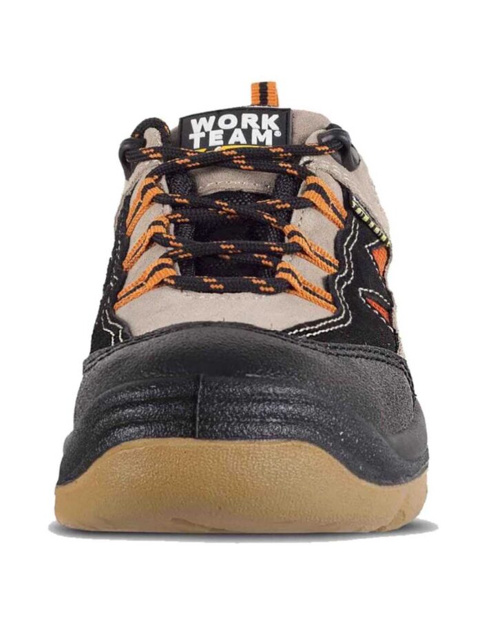 WorkTeam Zapato de Seguridad de Piel hidrofugado con Cordones. Suela PU bidensidad. Puntera y Plantilla de Acero.