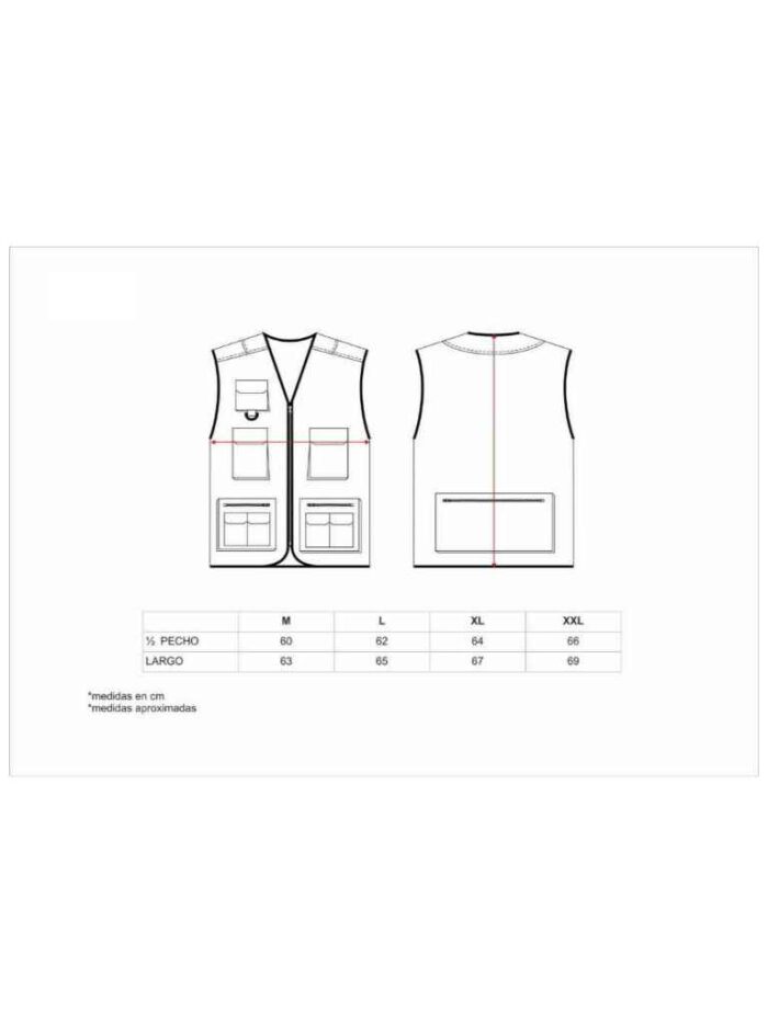 WorkTeam Chaleco Tipo Safari Multibolsillos. Hombre - Imagen 9