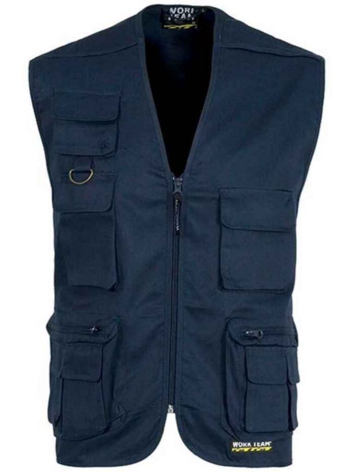 WorkTeam Chaleco Tipo Safari Multibolsillos. Hombre - Imagen 2