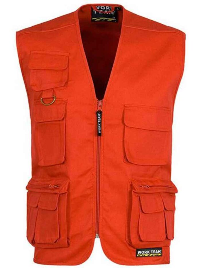 WorkTeam Chaleco Tipo Safari Multibolsillos. Hombre - Imagen 6