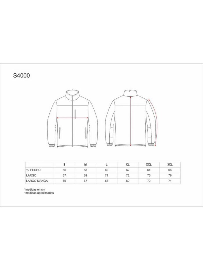 WorkTeam Forro Polar con Cierre de Cremallera y Refuerzos en Hombros y Codos. Hombre