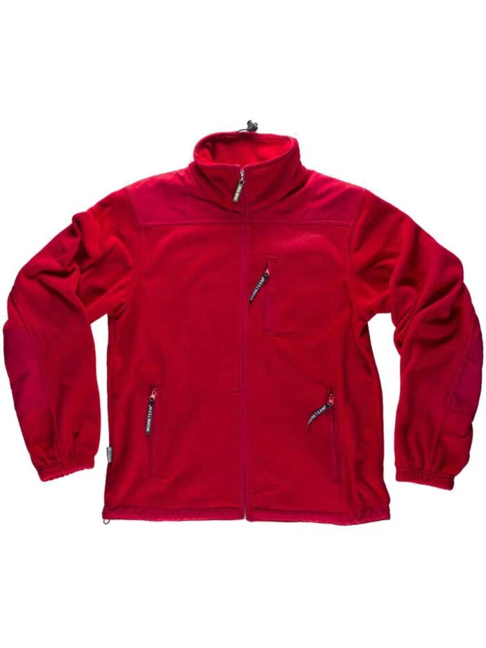 WorkTeam Forro Polar con Cierre de Cremallera y Refuerzos en Hombros y Codos. Hombre