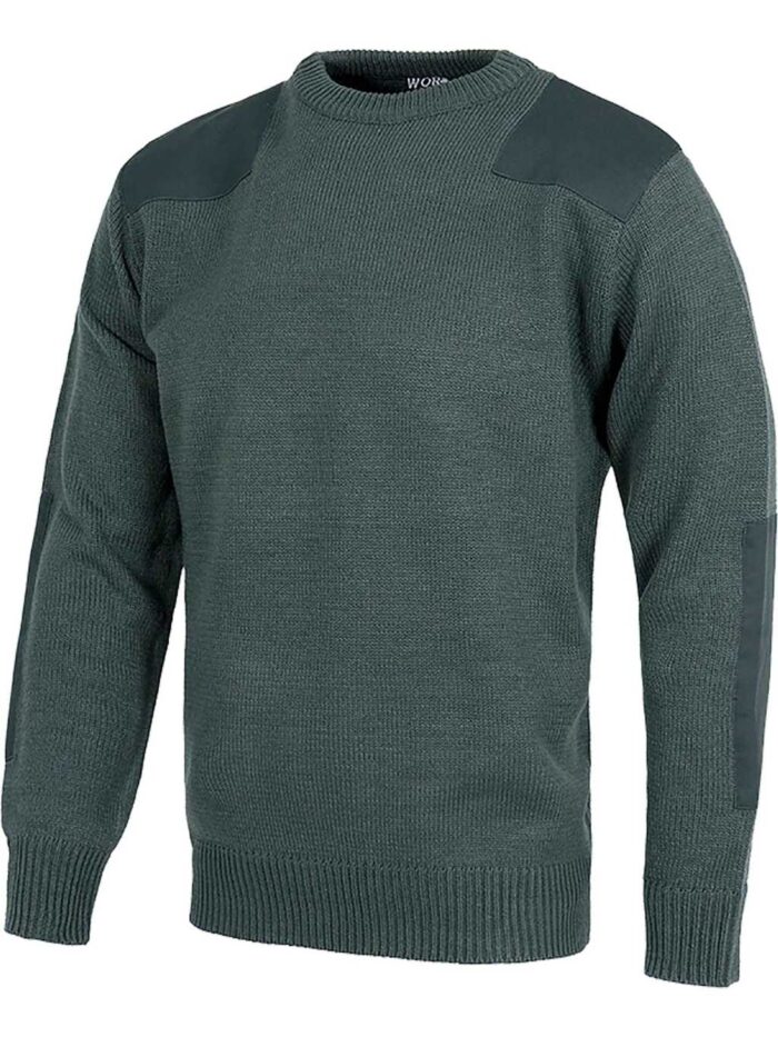 WorkTeam Jersey de Cuello Redondo con Refuerzos en Hombros y Codos. Unisex - Imagen 2