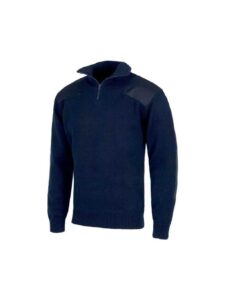 WorkTeam Jersey de Media Cremallera con Refuerzos en Hombros y Codos. 100% Algodón. - Imagen 2