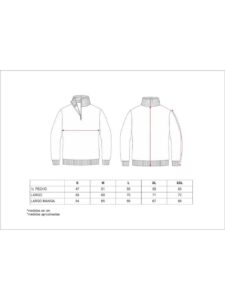 WorkTeam Jersey de Punto Fino. Cuello Alto con Cierre de Cremallera. Cintura y Puños Elásticos.