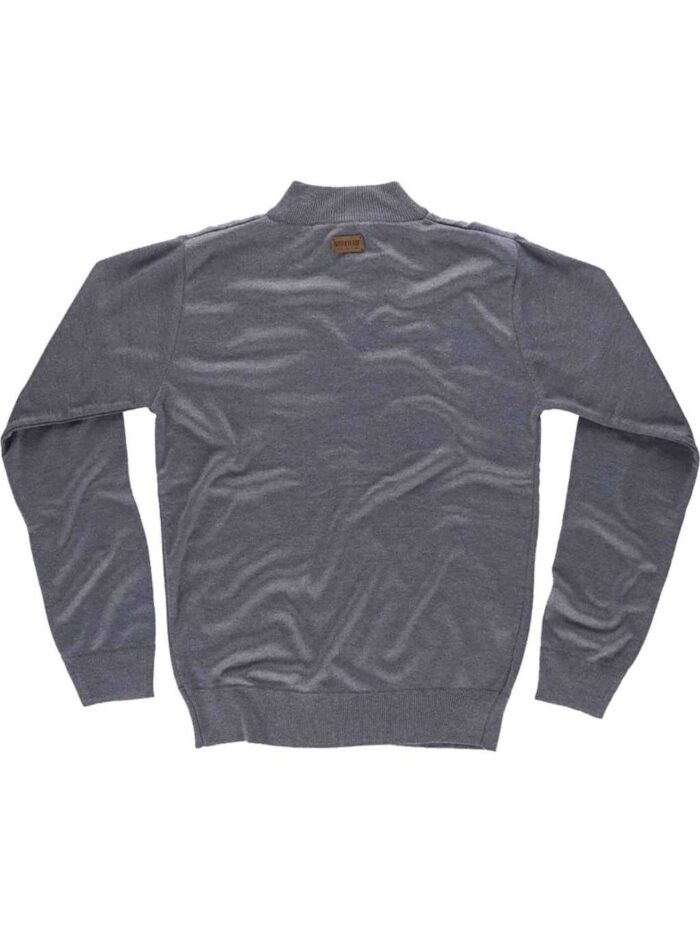WorkTeam Jersey de Punto Fino. Cuello Alto con Cierre de Cremallera. Cintura y Puños Elásticos.