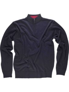 WorkTeam Jersey de Punto Fino. Cuello Alto con Cierre de Cremallera. Cintura y Puños Elásticos. - Imagen 2