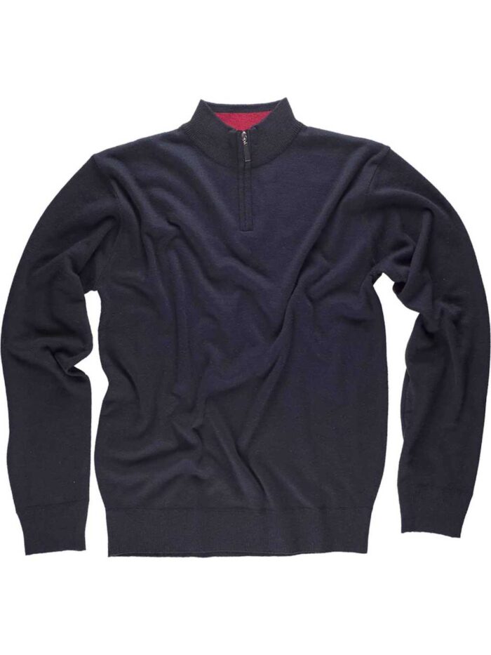 WorkTeam Jersey de Punto Fino. Cuello Alto con Cierre de Cremallera. Cintura y Puños Elásticos. - Imagen 2