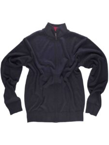 WorkTeam Chaqueta de Punto Fino con Cierre de Cremallera. Cuello Alto. Cintura y Puños Elásticos. - Imagen 2