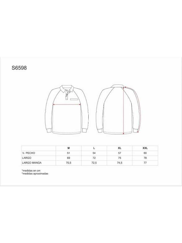 WorkTeam Polo Manga Larga, Ignífugo y Antiestático, 60% modacrilico 39% Algodón 1% Fibra Antiestática Hombre - Imagen 3